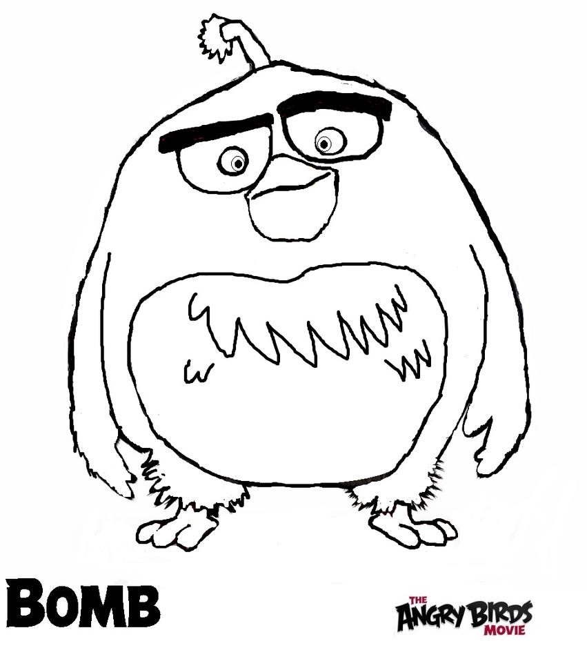 The Angry Birds Movie Coloring Pages Bomb By ANGRYBIRDSTIFF On DeviantArt