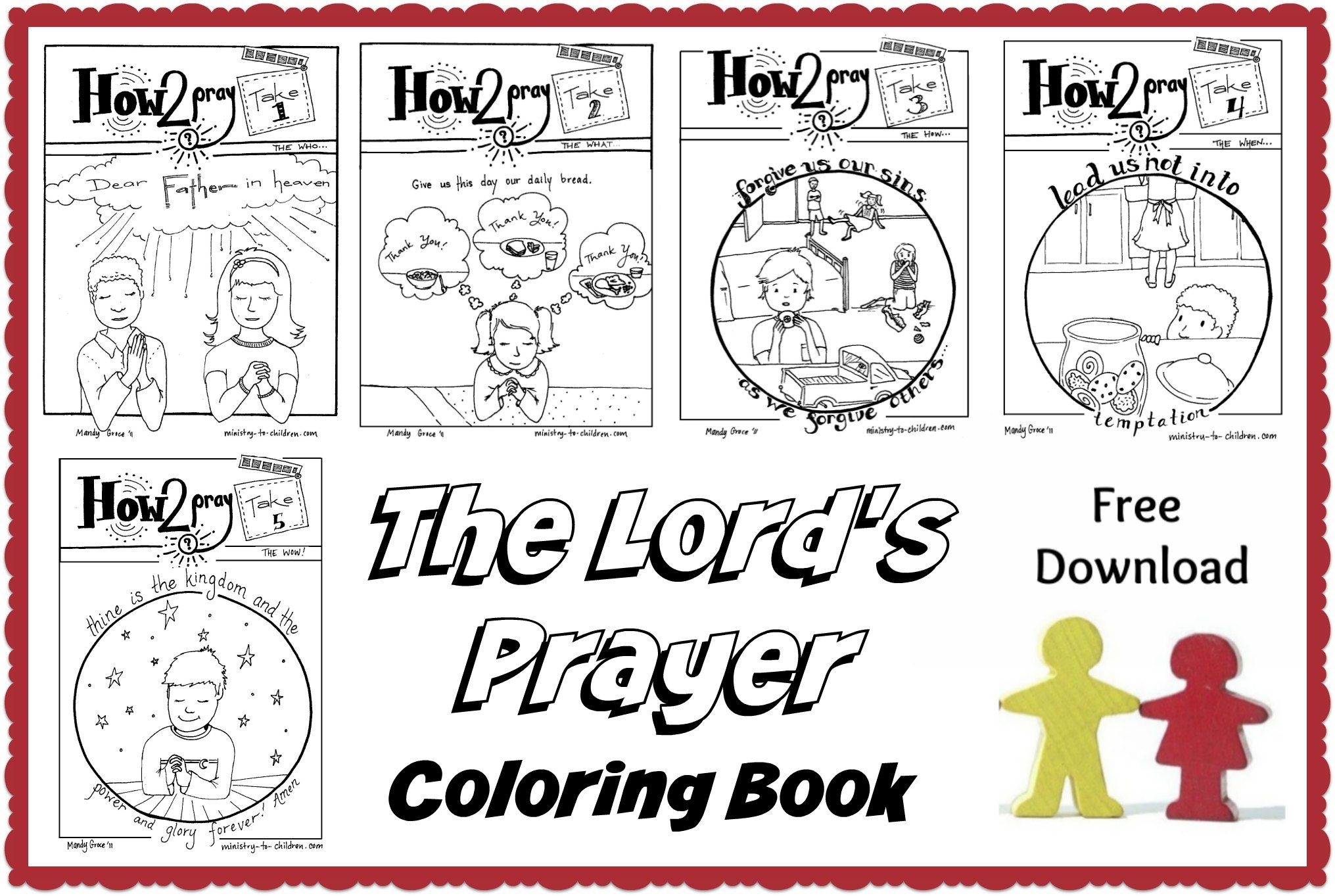 The Lord S Prayer Coloring Pages Free PDF Download Prayers For Children The Lord S Prayer