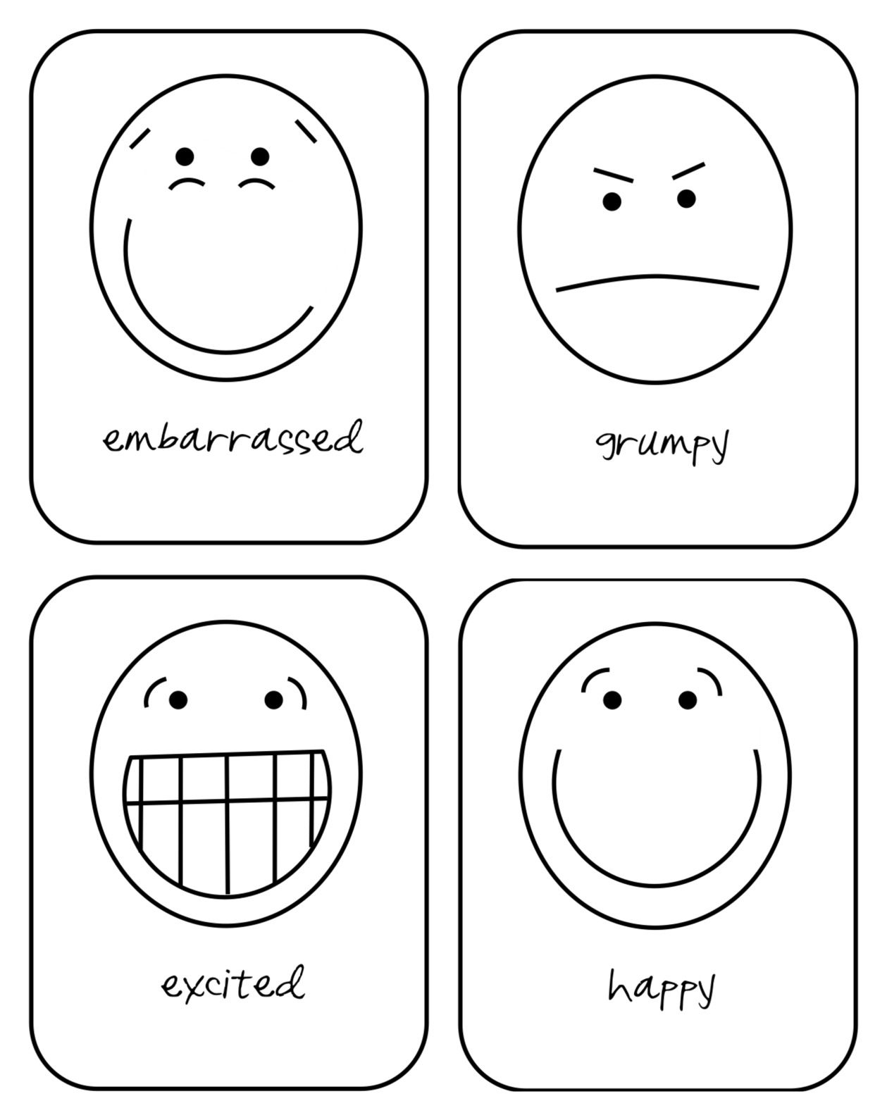 Feelings Coloring Pages