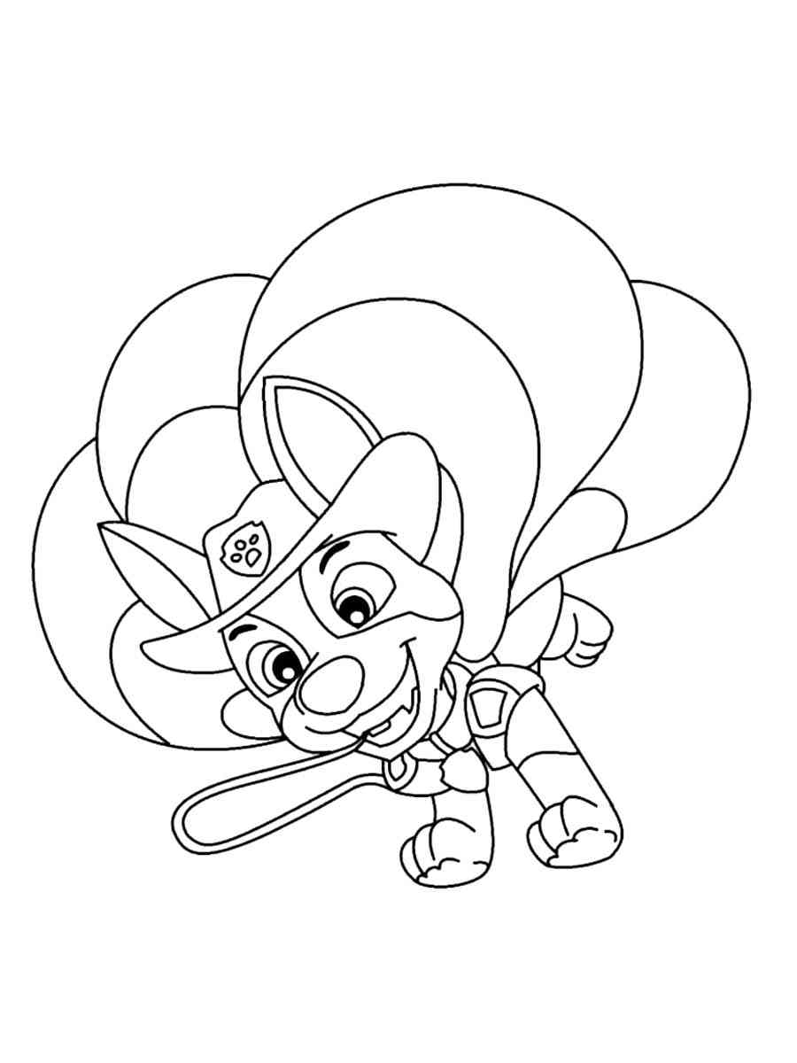Tracker Paw Patrol Coloring Page Coloring Home