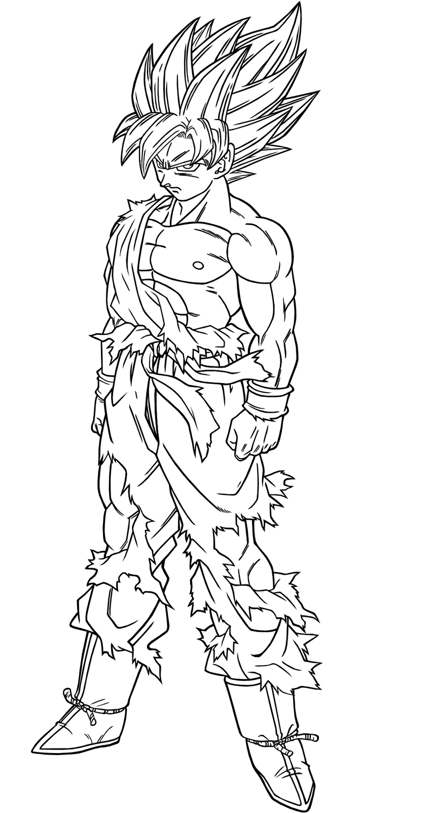 Ultra Instinct Goku Coloring Pages