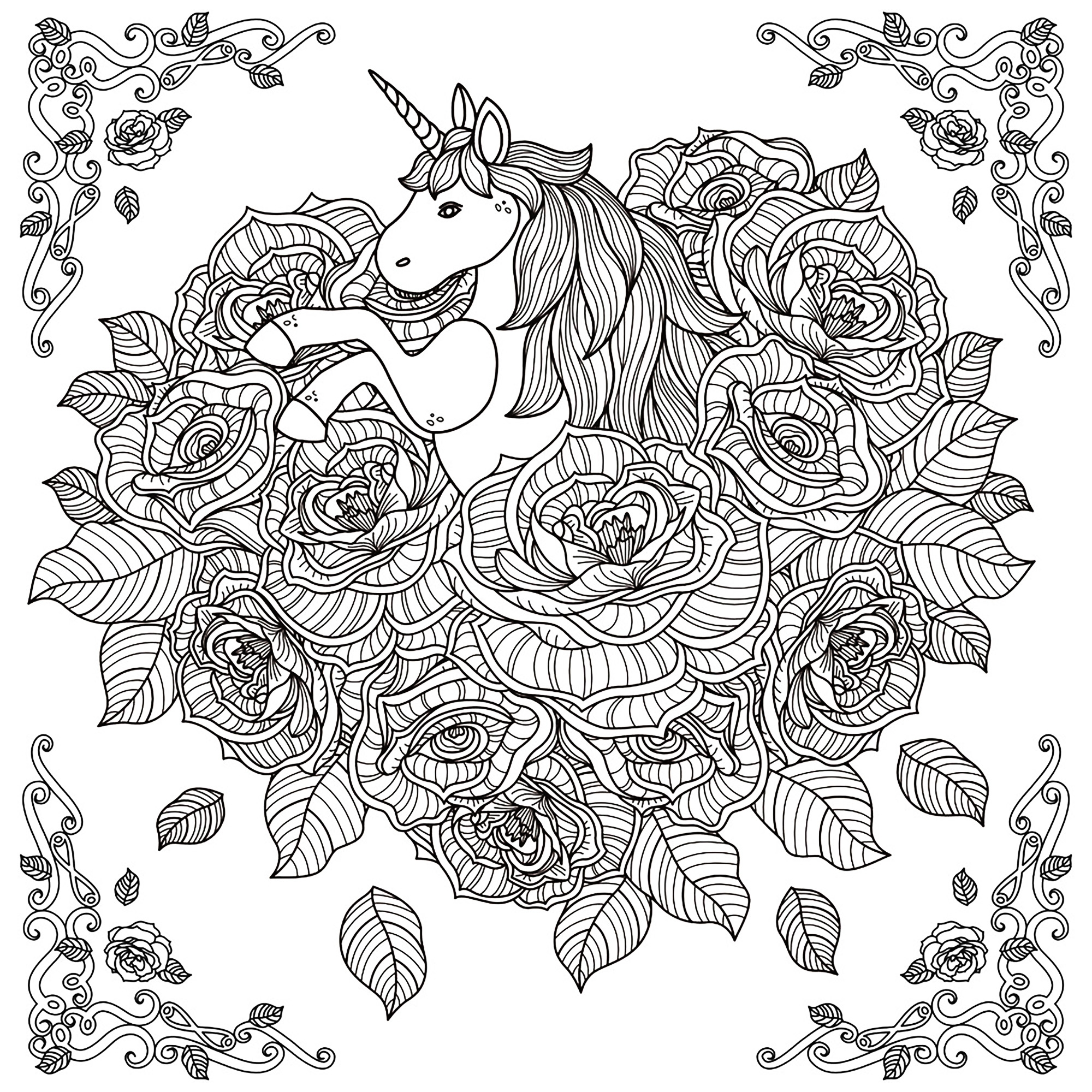 Unicorn Coloring Pages For Adults Best Coloring Pages For Kids