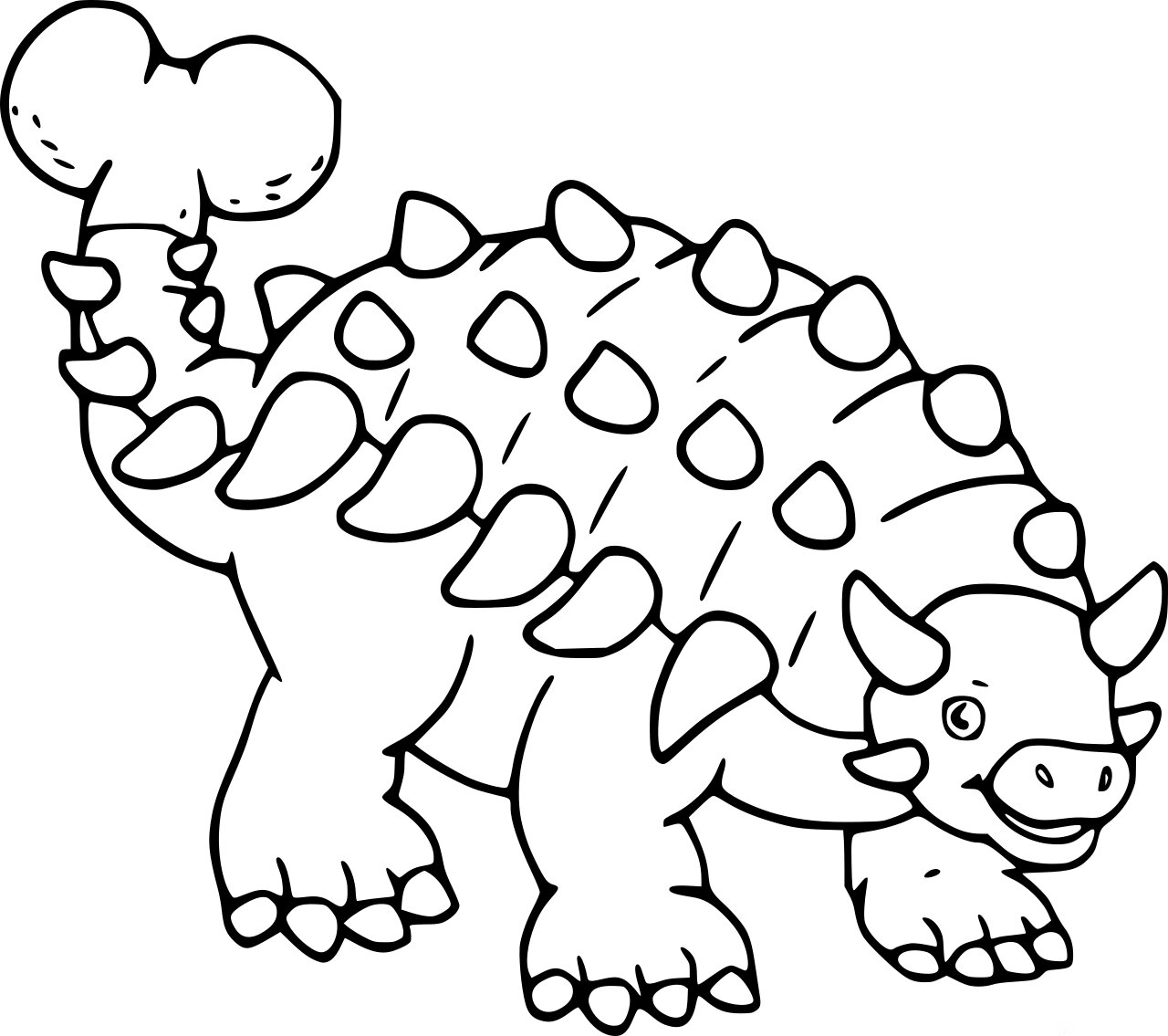 Ankylosaurus Coloring Page