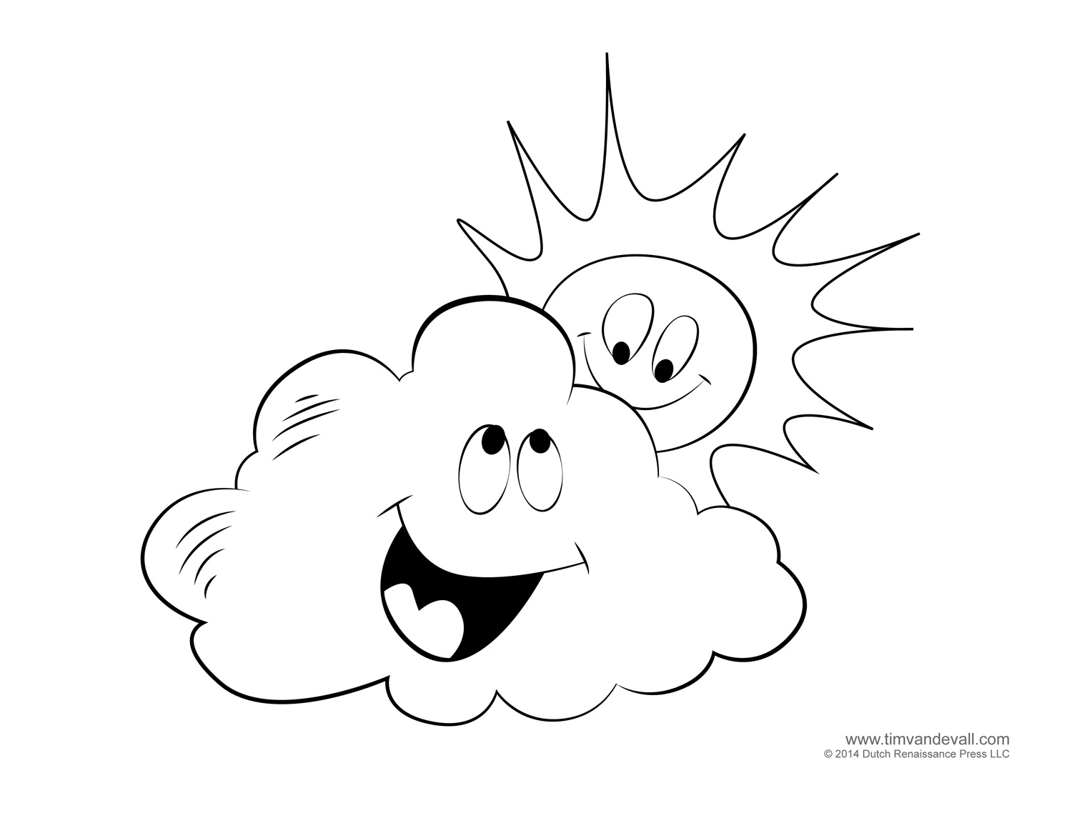 Weather For Kids Free Cloud Templates And Weather Coloring Pages