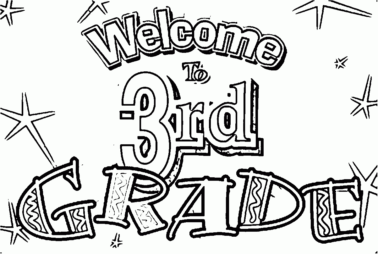 Welcome To 3rd Grade Coloring Page Wecoloringpage School Coloring Pages Third Grade
