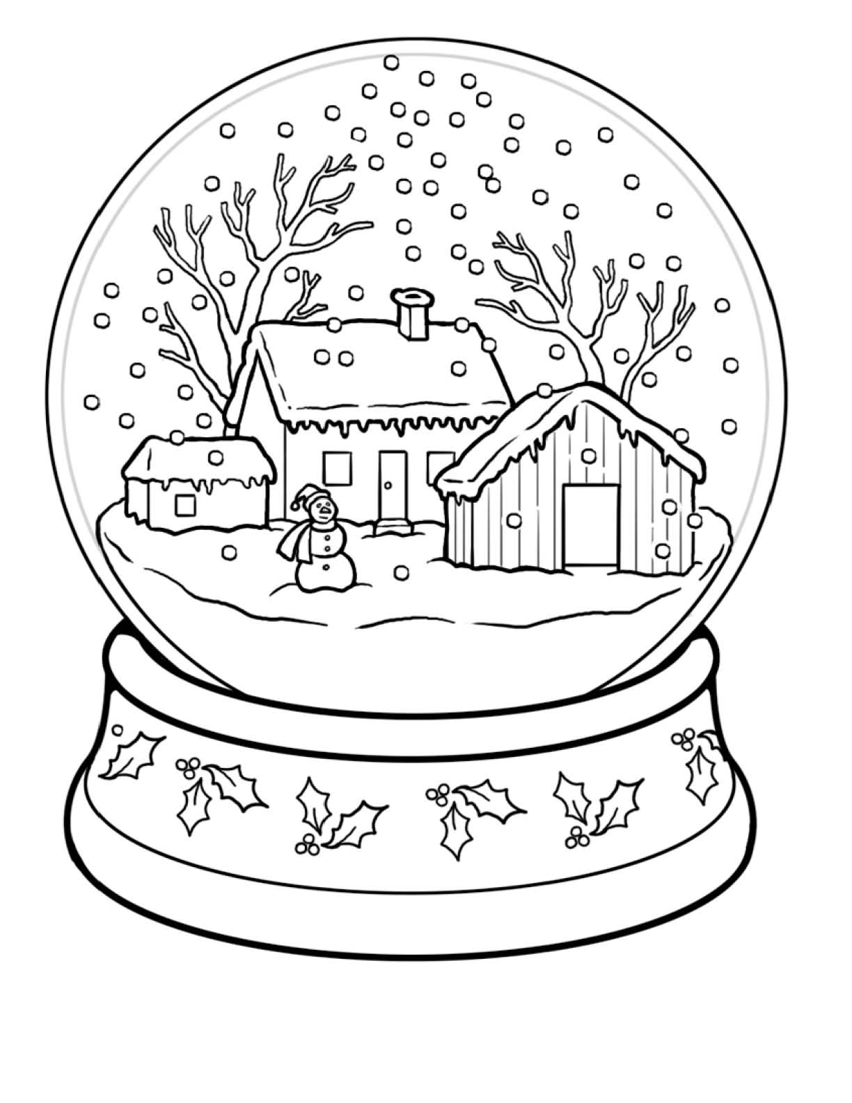 Kids Winter Coloring Pages