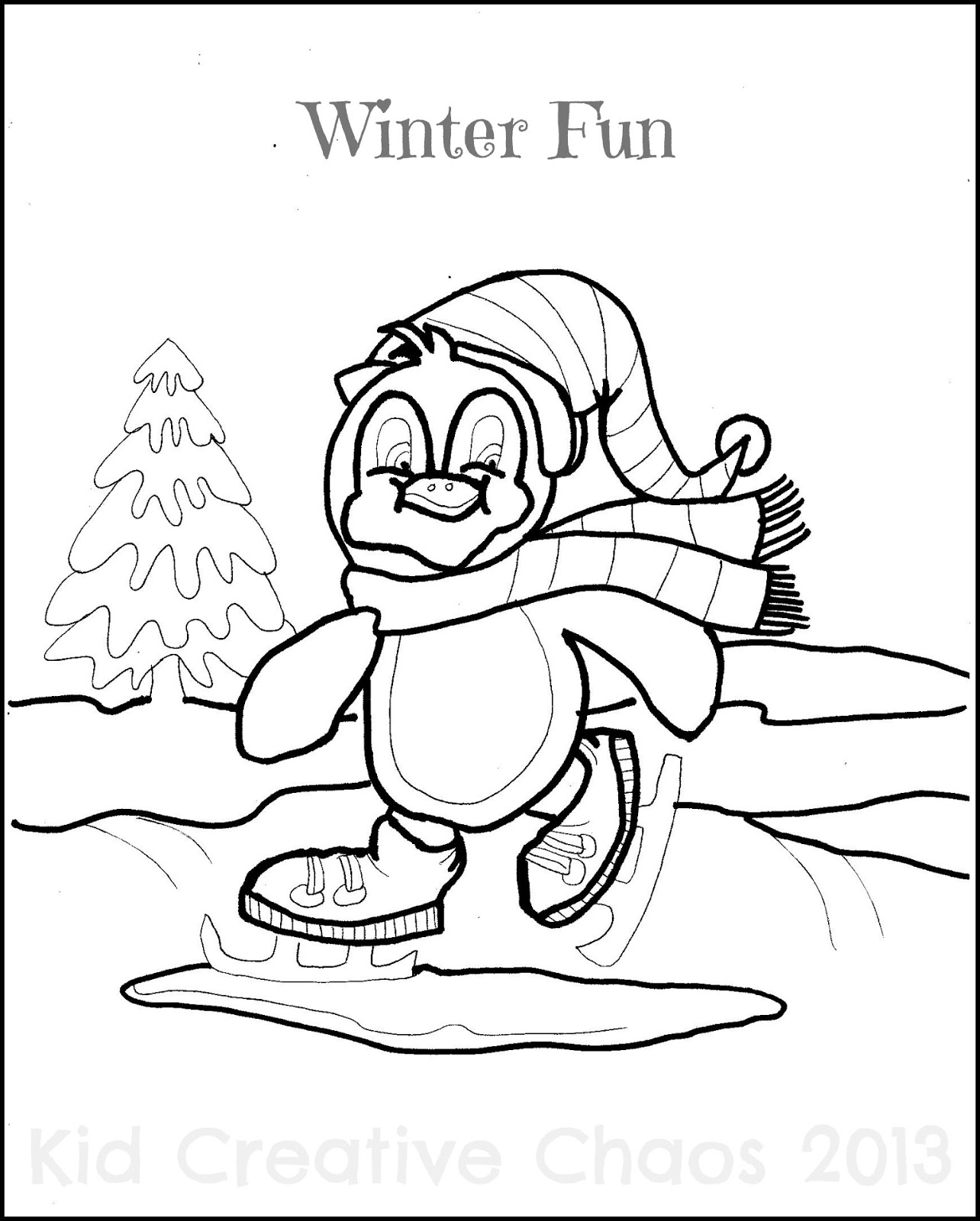 Winter Season 164487 Nature Free Printable Coloring Pages