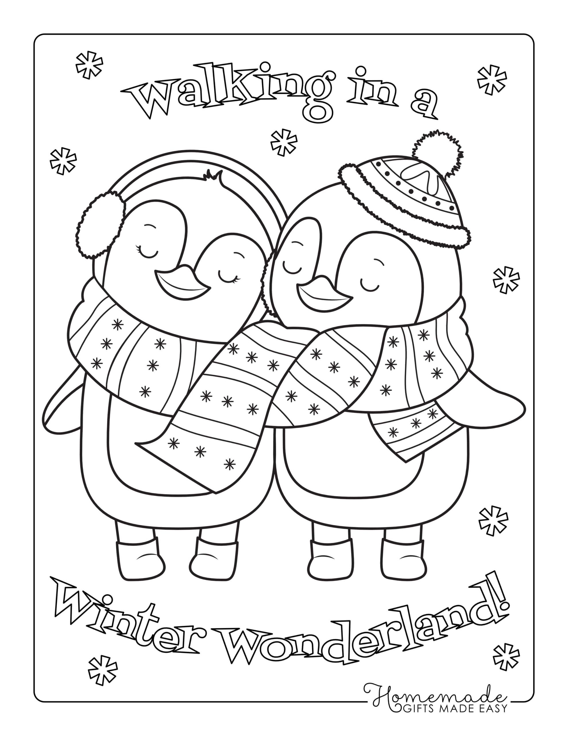 Kids Coloring Pages Winter