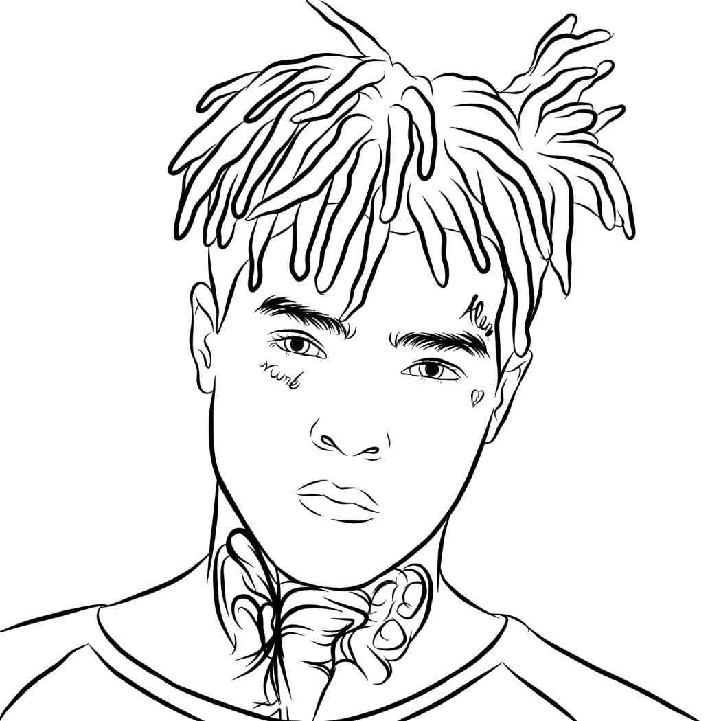 Coloring Pages Of Xxxtentacion