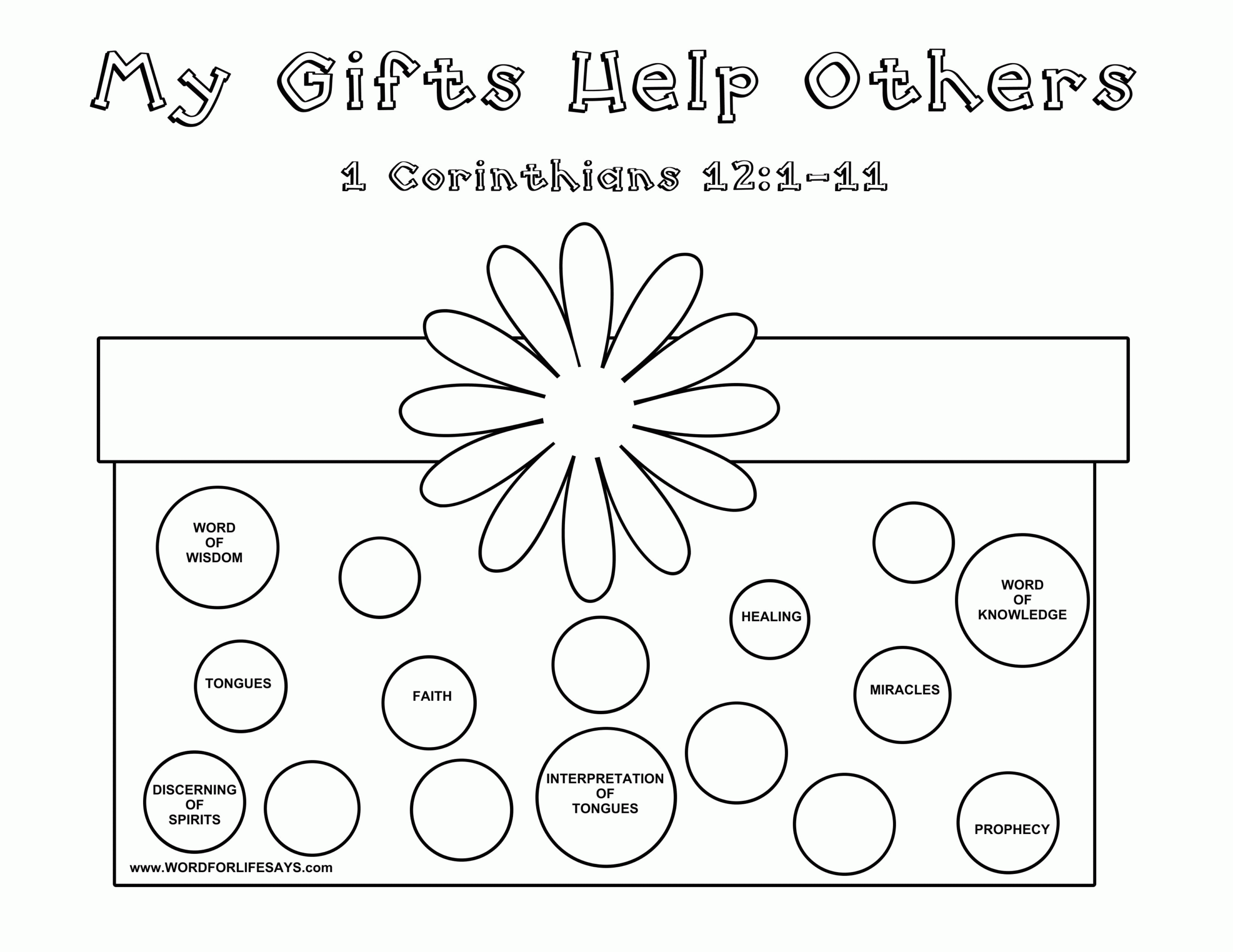 1 Corinthians 12 Coloring Pages