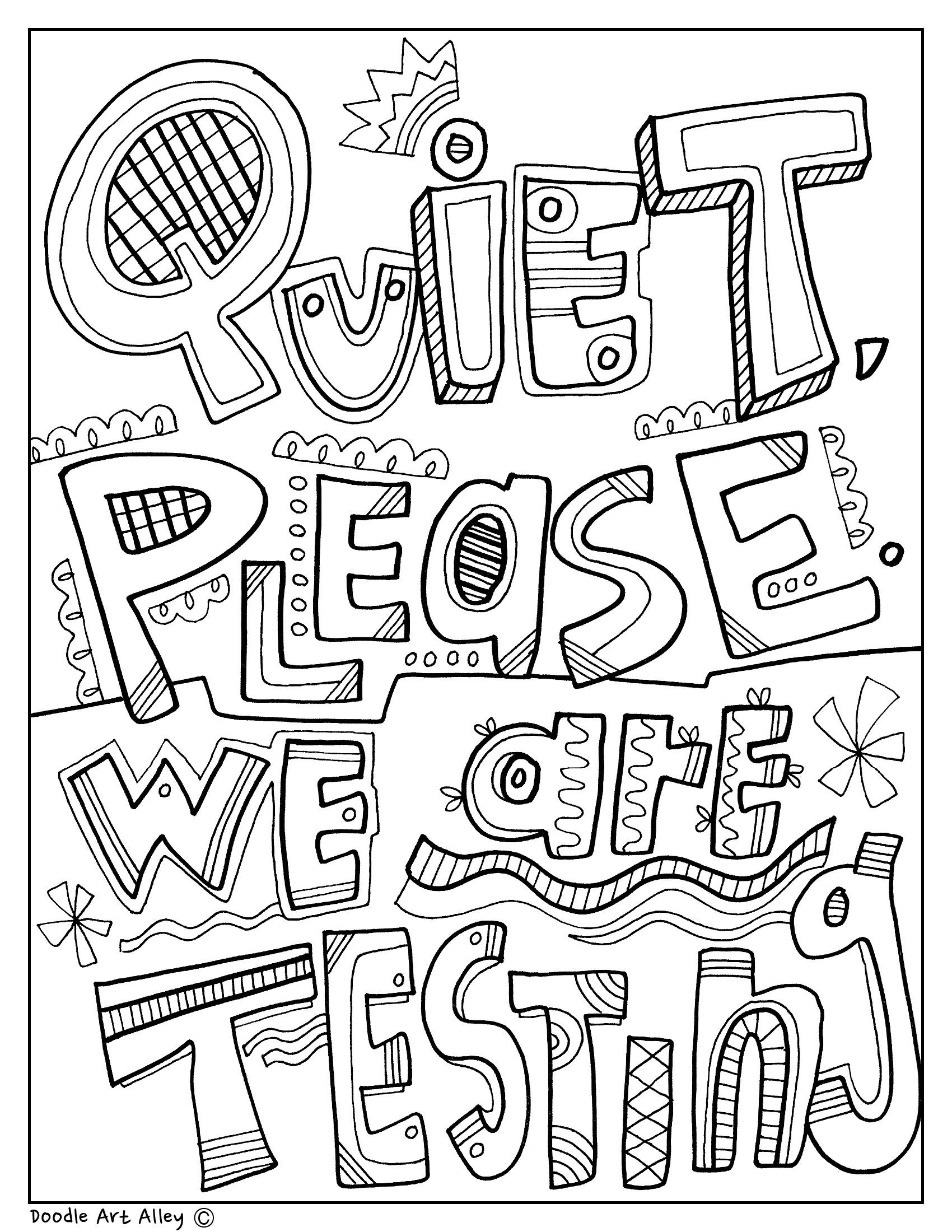 10 Best Testing Coloring Pages