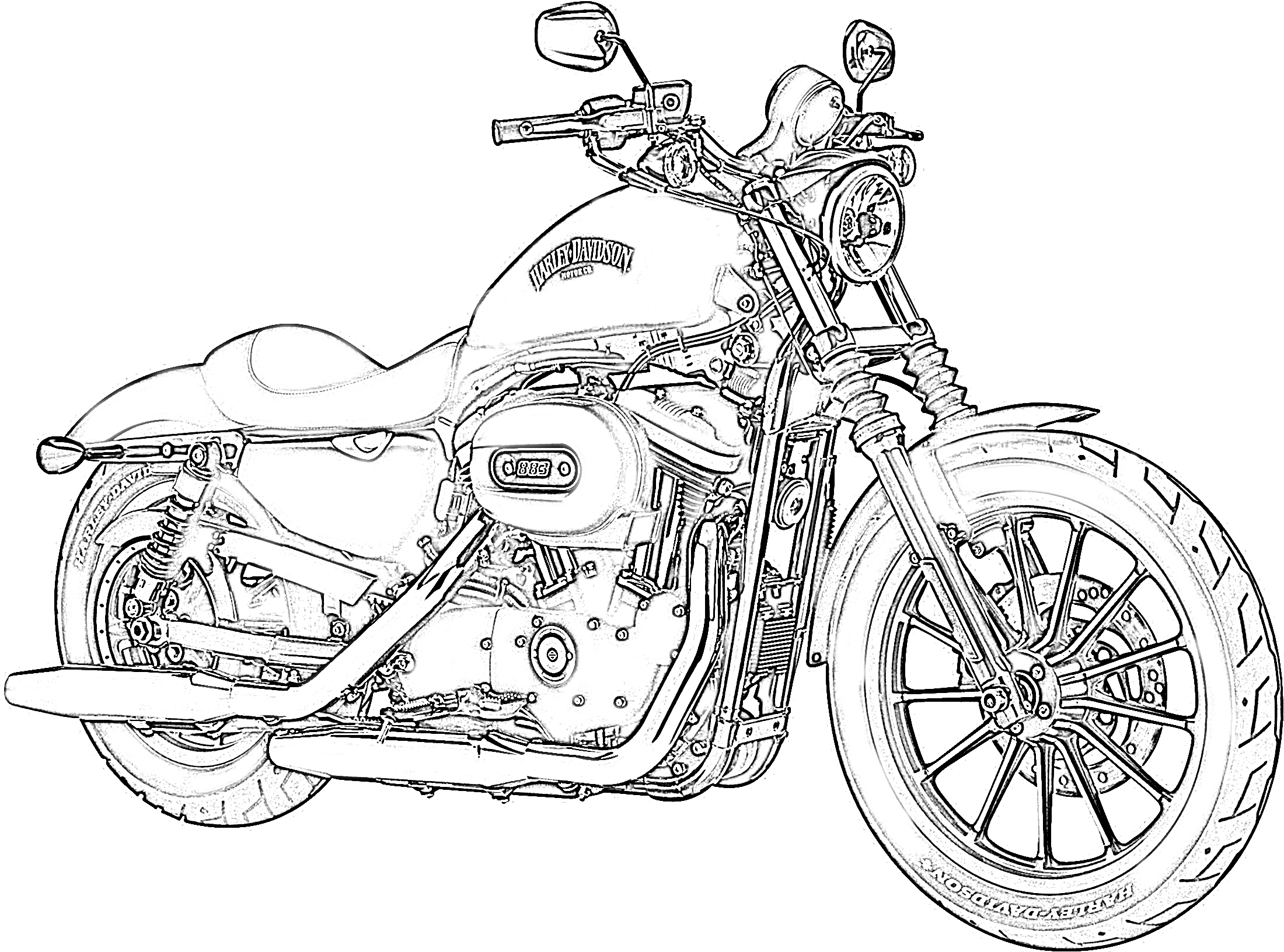 10 Free Harley Davidson Coloring Pages For Kids BestAppsForKids