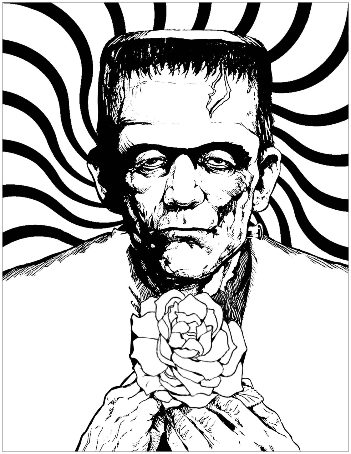 10 Fun Frankenstein Coloring Pages Makes For Fantastic Decorations Craftwhack