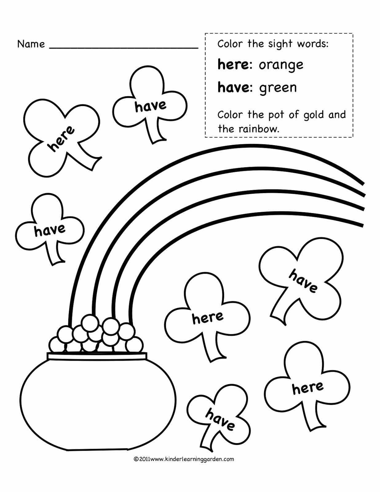 10 Pics Of Kindergarten Sight Word Coloring Pages Color By Sight Coloring Home