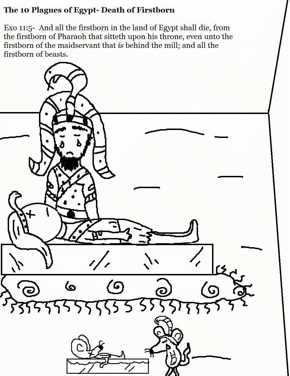 10 Plagues Coloring Page Coloring Home