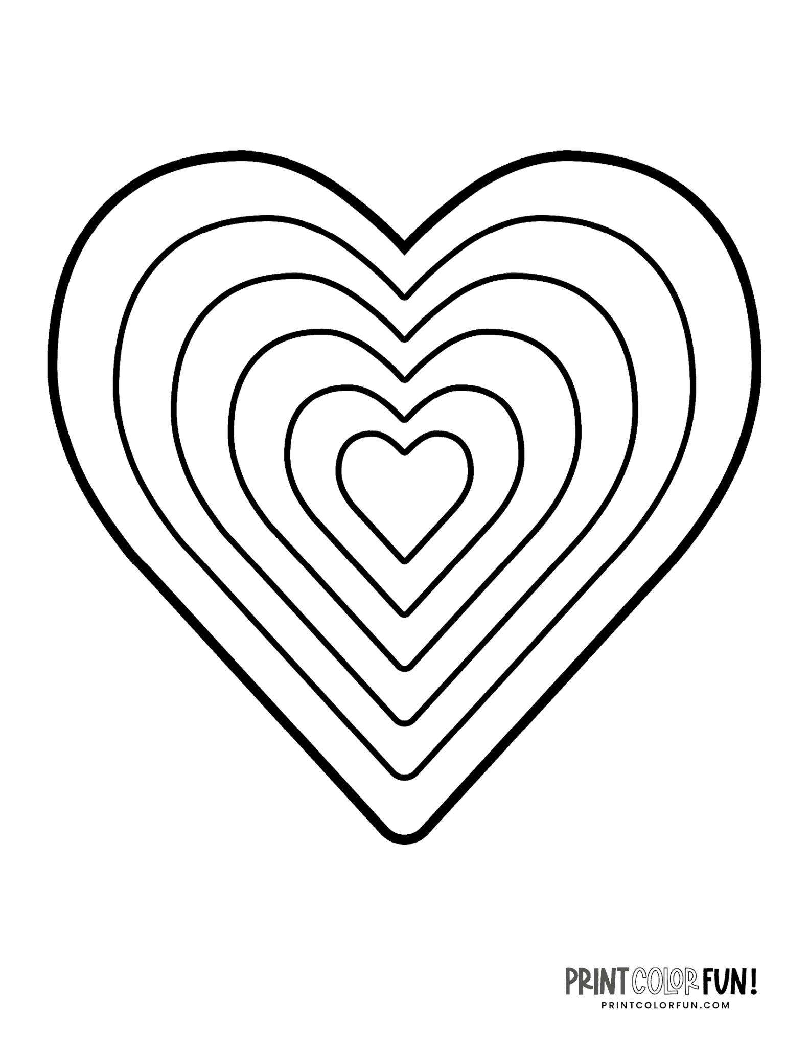Color Pages Hearts
