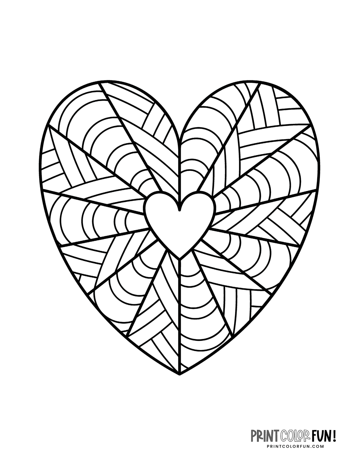 Heart Coloring Pages For Adults