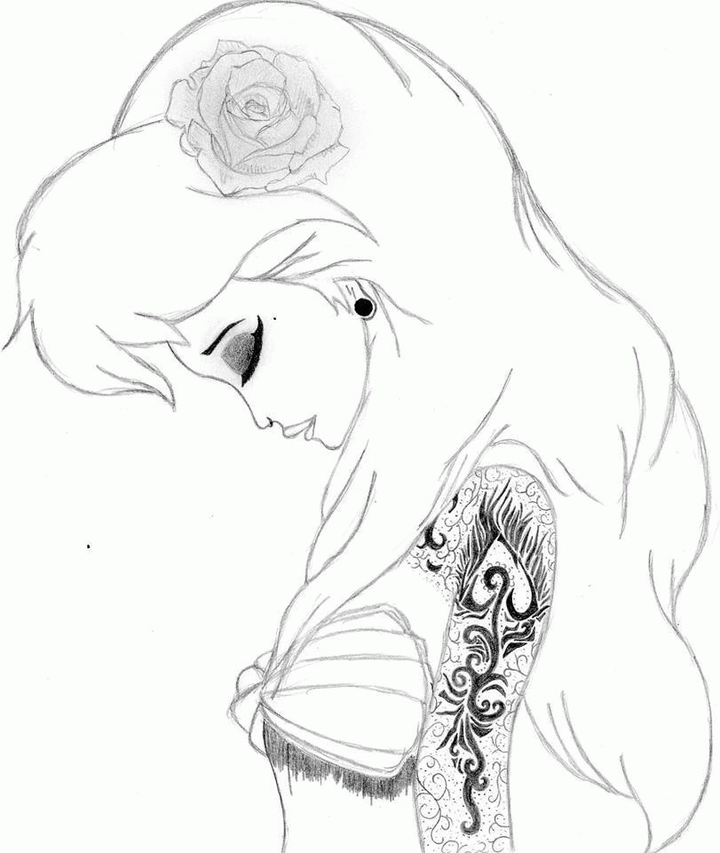 11 Pics Of Punk Disney Princesses Coloring Pages Punk Disney Coloring Home