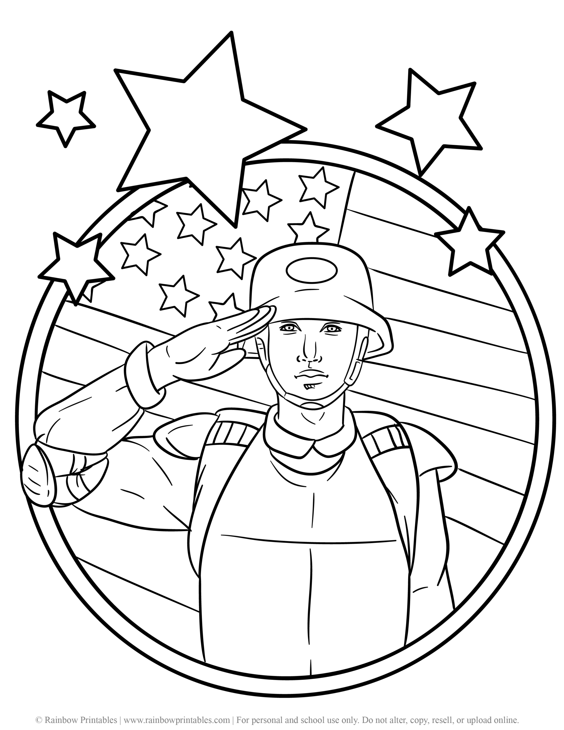 Army Coloring Page