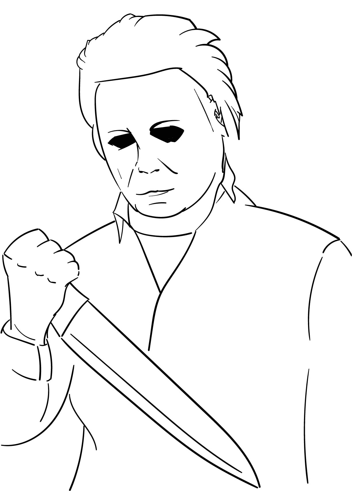 12 Michael Myers Coloring Pages ColoringPagesOnly