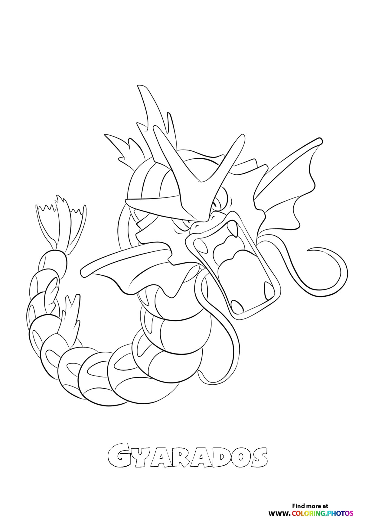 130 Gyarados Coloring Pages For Kids