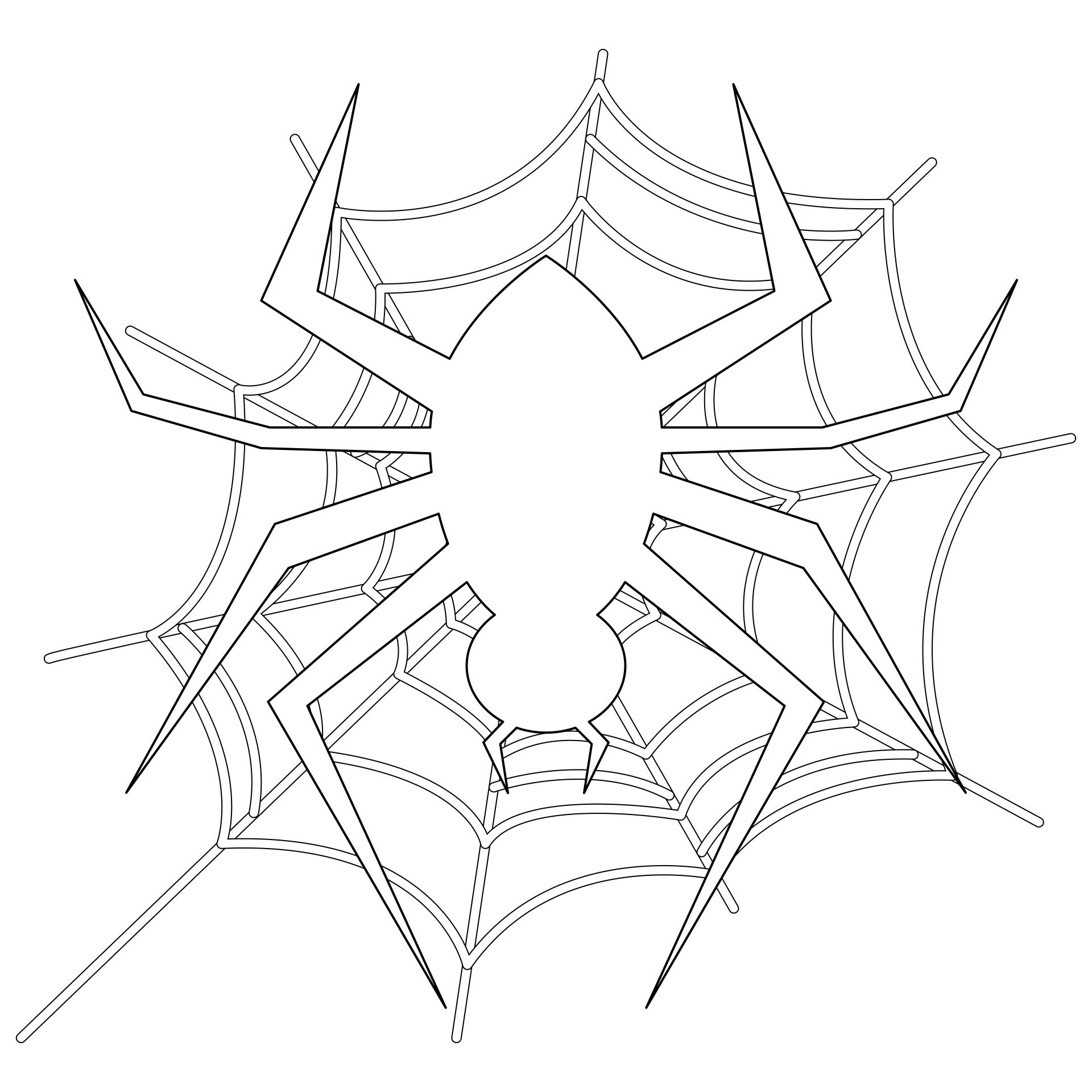 Halloween Spiders Coloring Pages