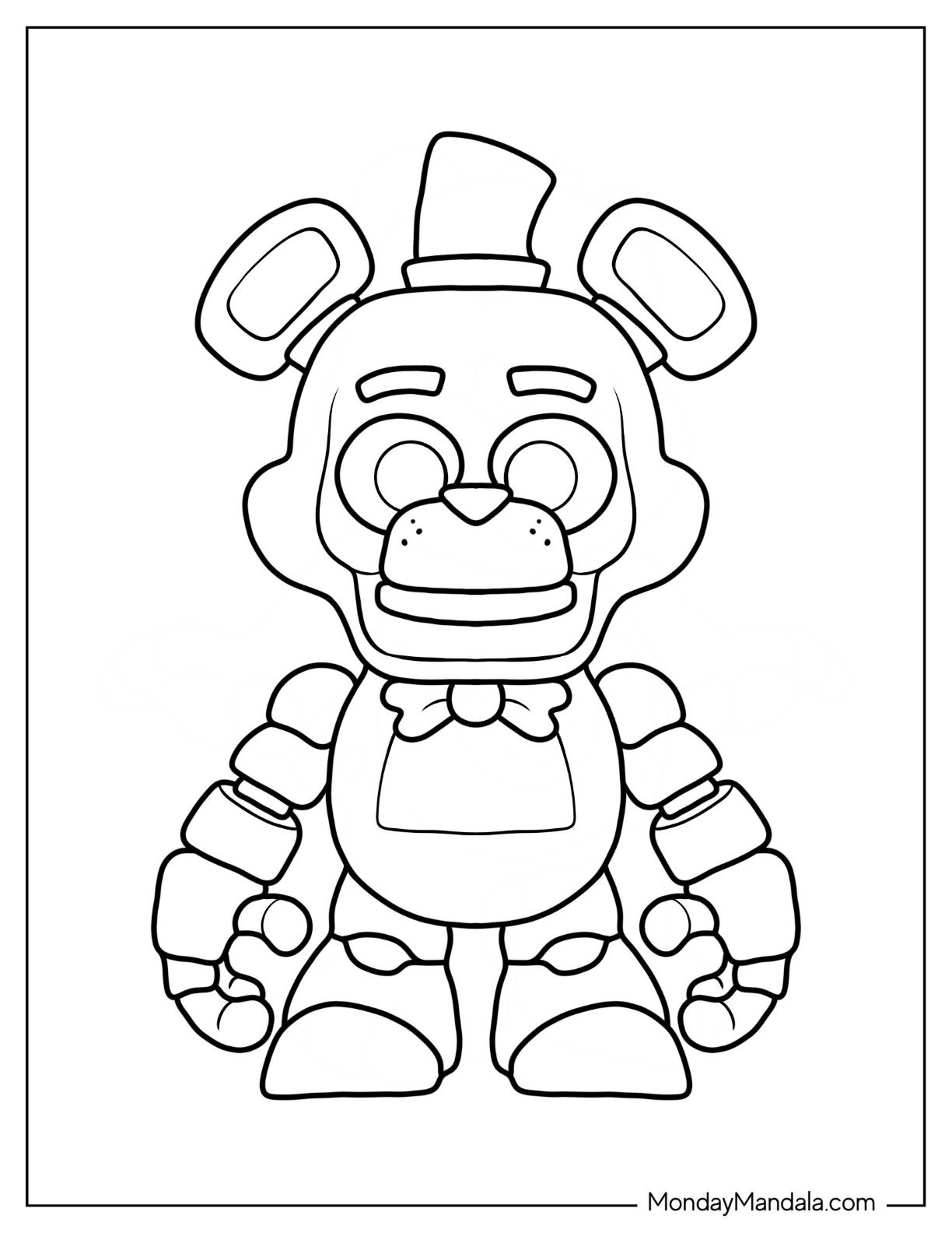 Cute Fnaf Coloring Pages