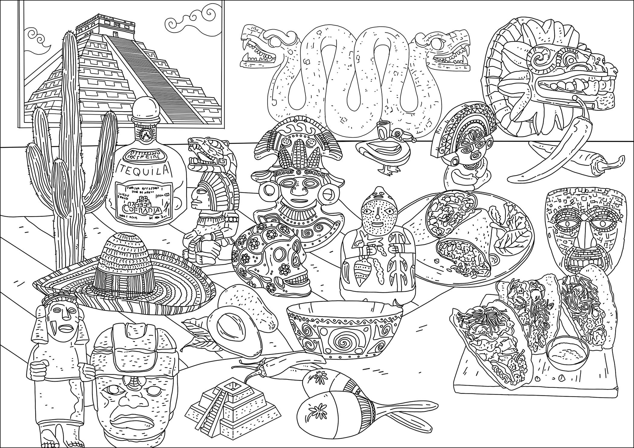 16 Mexico Coloring Pages Printable Coloring Pages