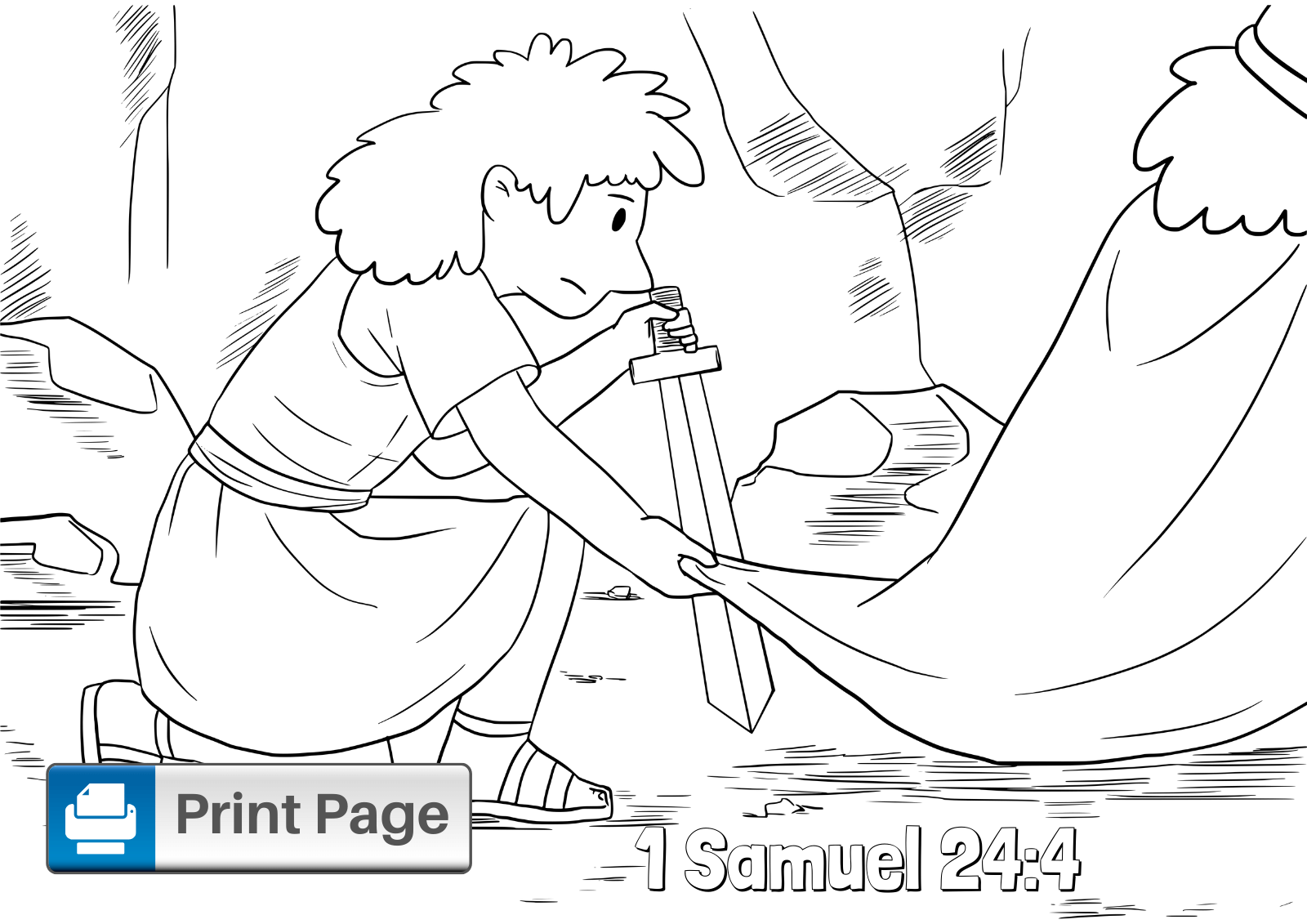 16 Samuel And Saul Coloring Pages