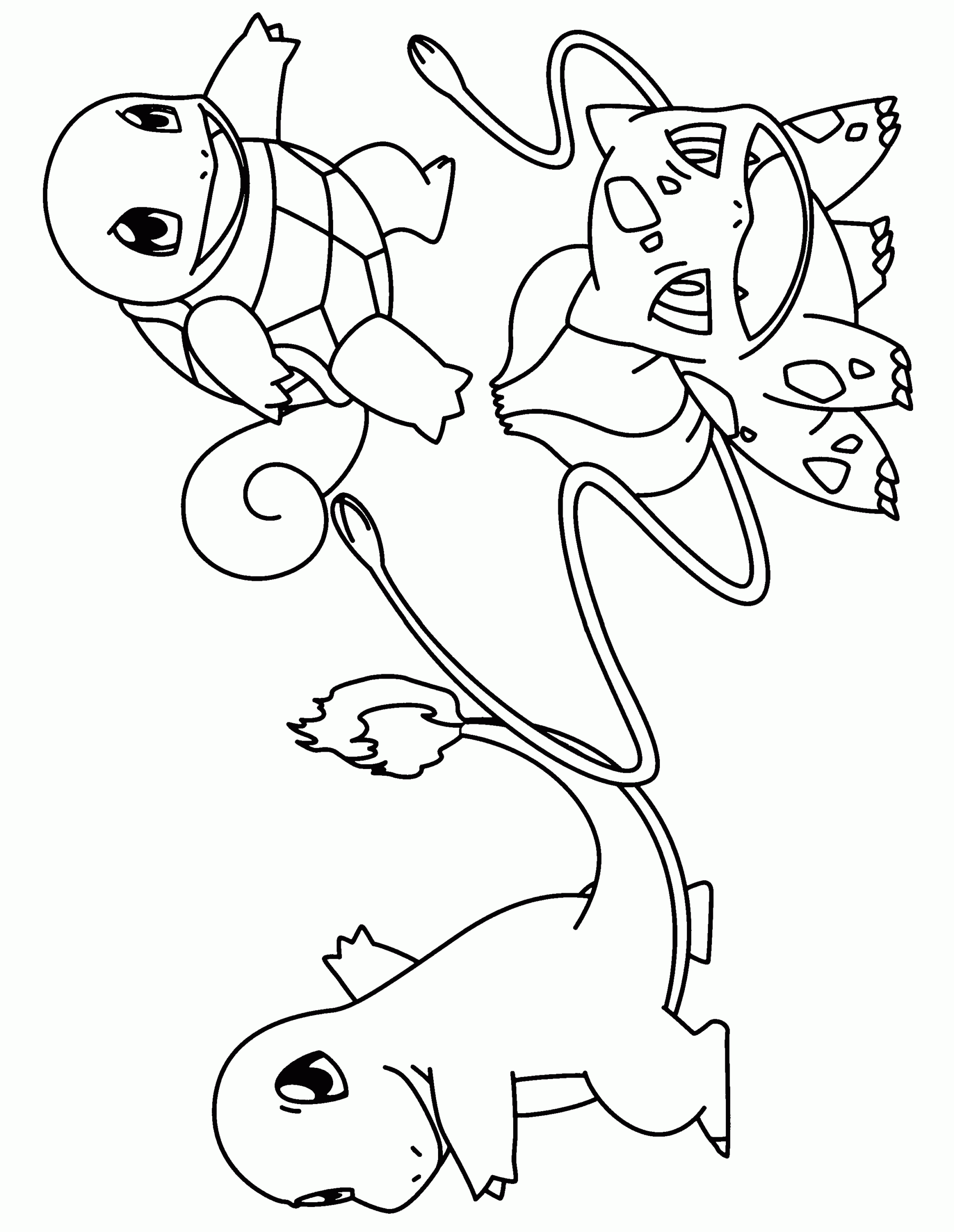 Pokemon Clipart Coloring Pages