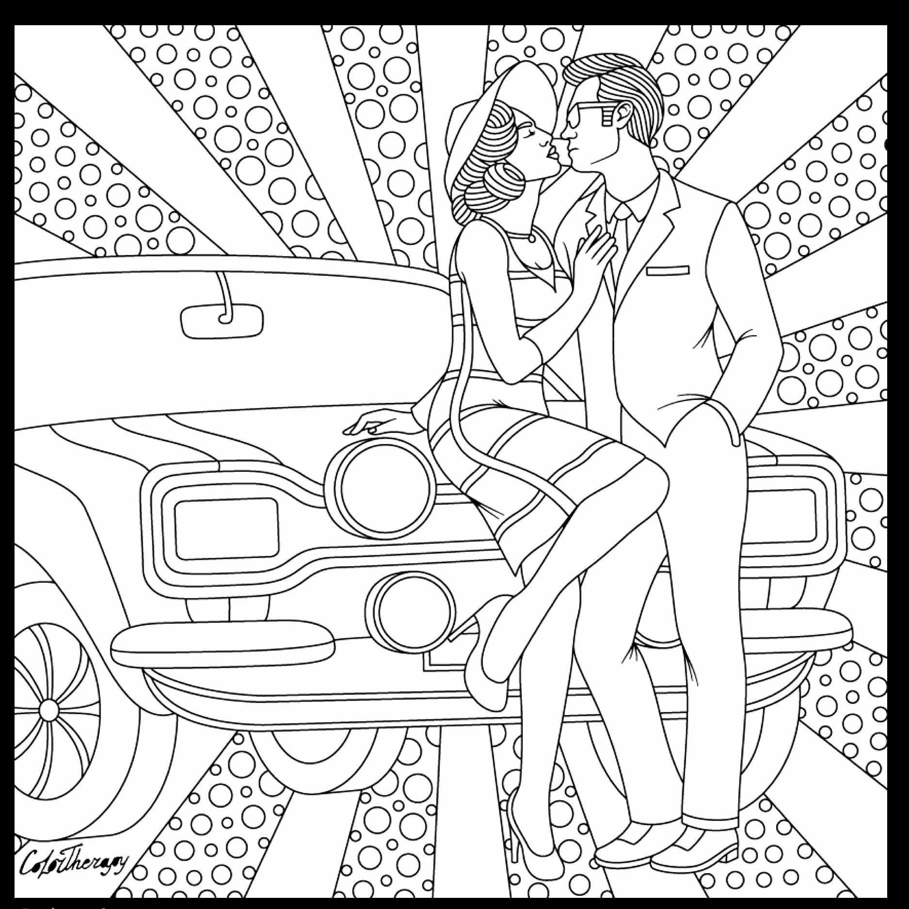 Coloring Pages Of The 1950s