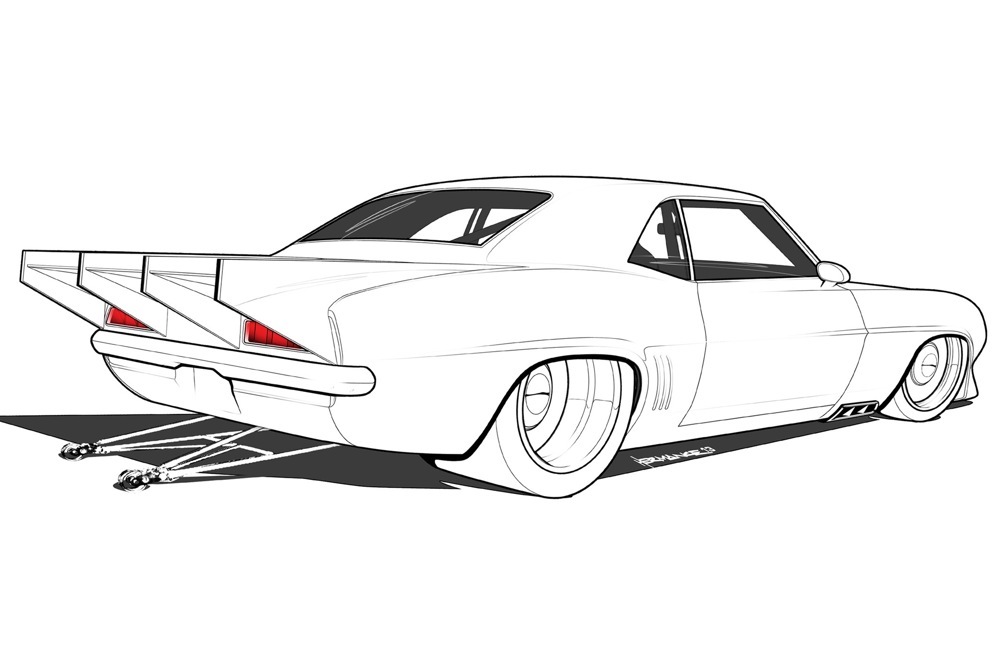 1969 Camaro Coloring Pages