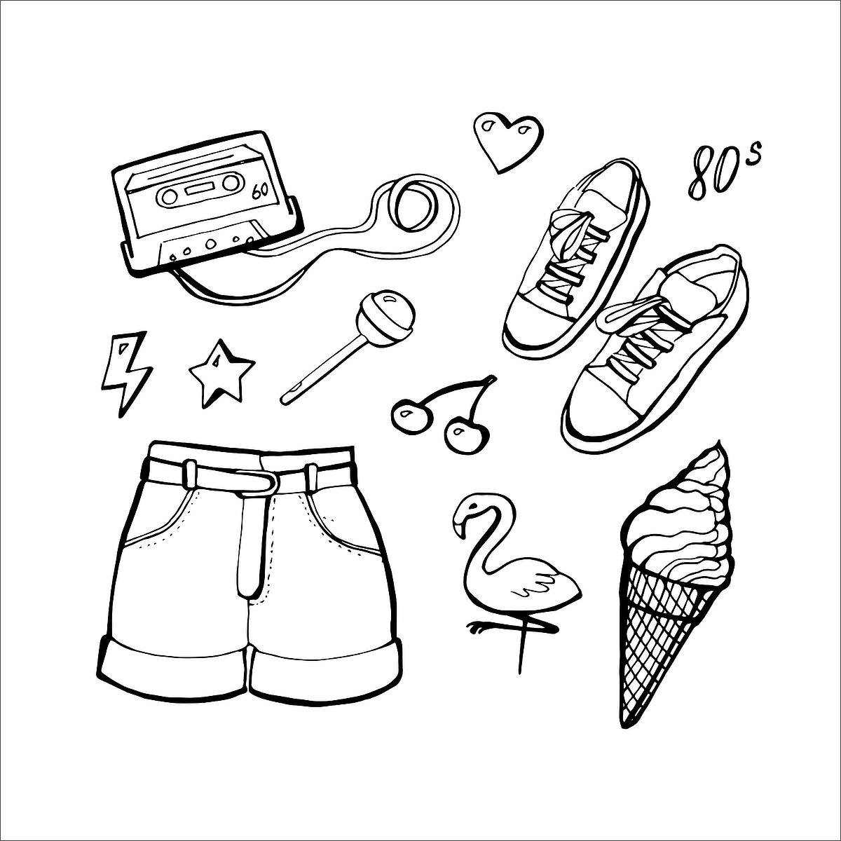 1980s Coloring Pages Free Fun Retro Printable Coloring Pages Of The Fabulous 80s