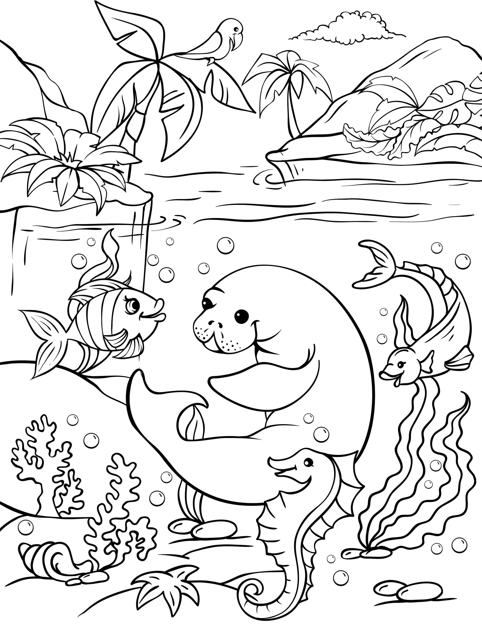 Sea Creature Coloring Pages