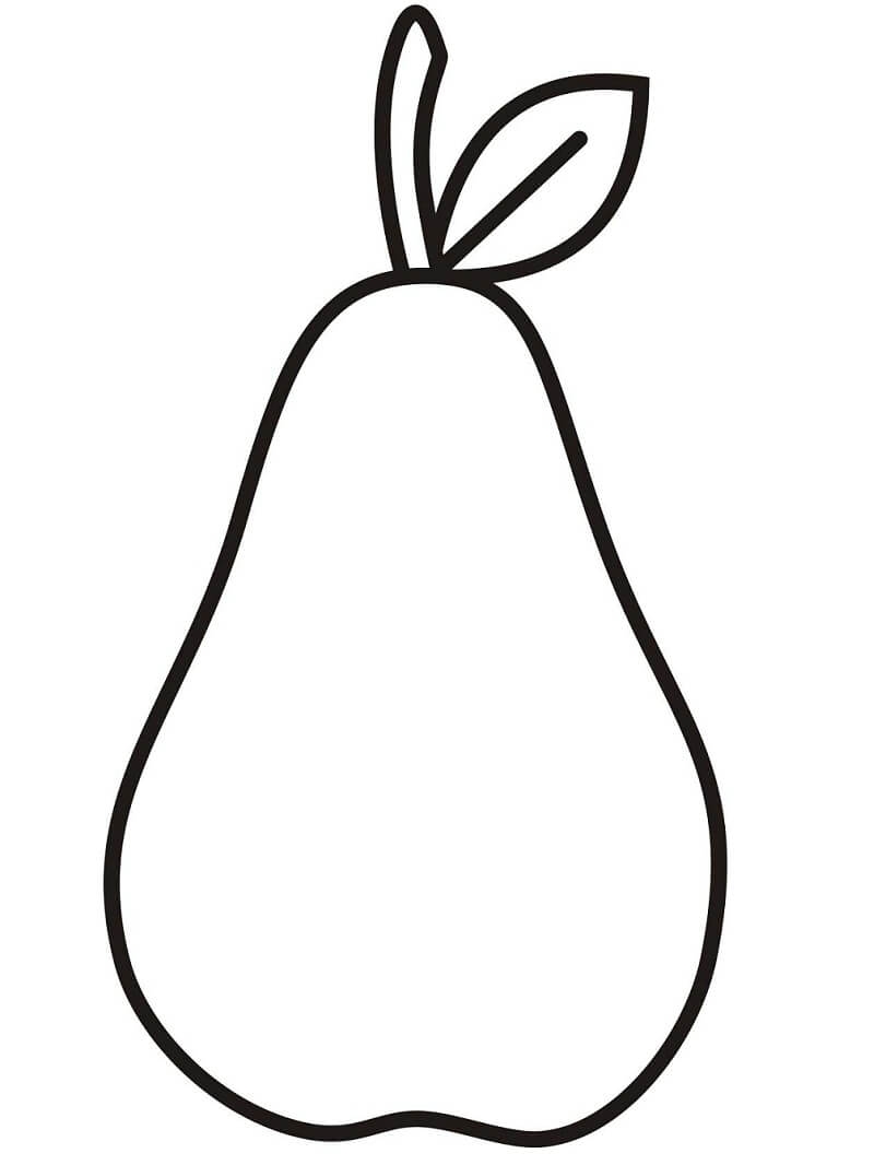 2 Pears Coloring Page Free Printable Coloring Pages For Kids