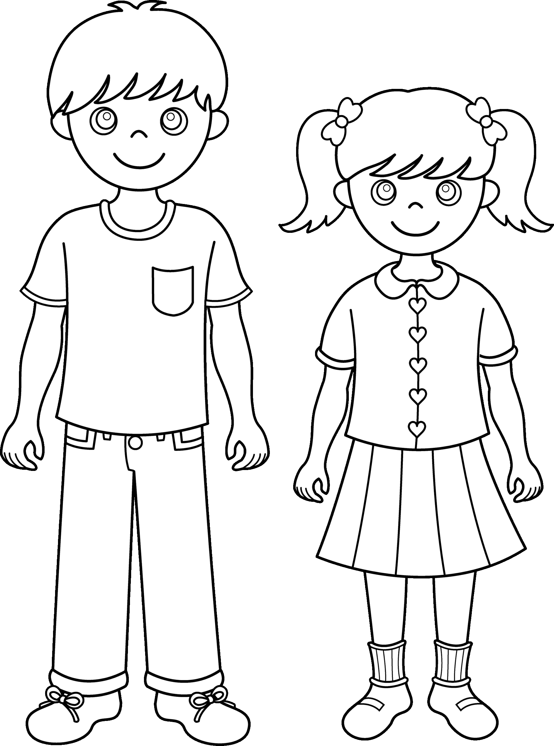 2 Sisters Free Colouring Pages