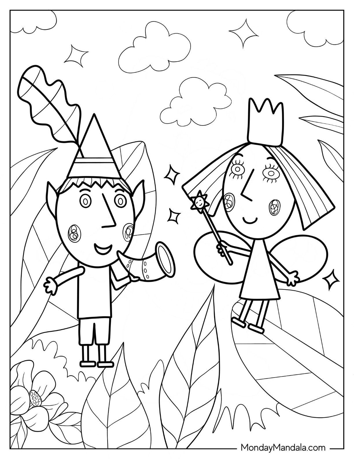Ben And Holly Coloring Pages