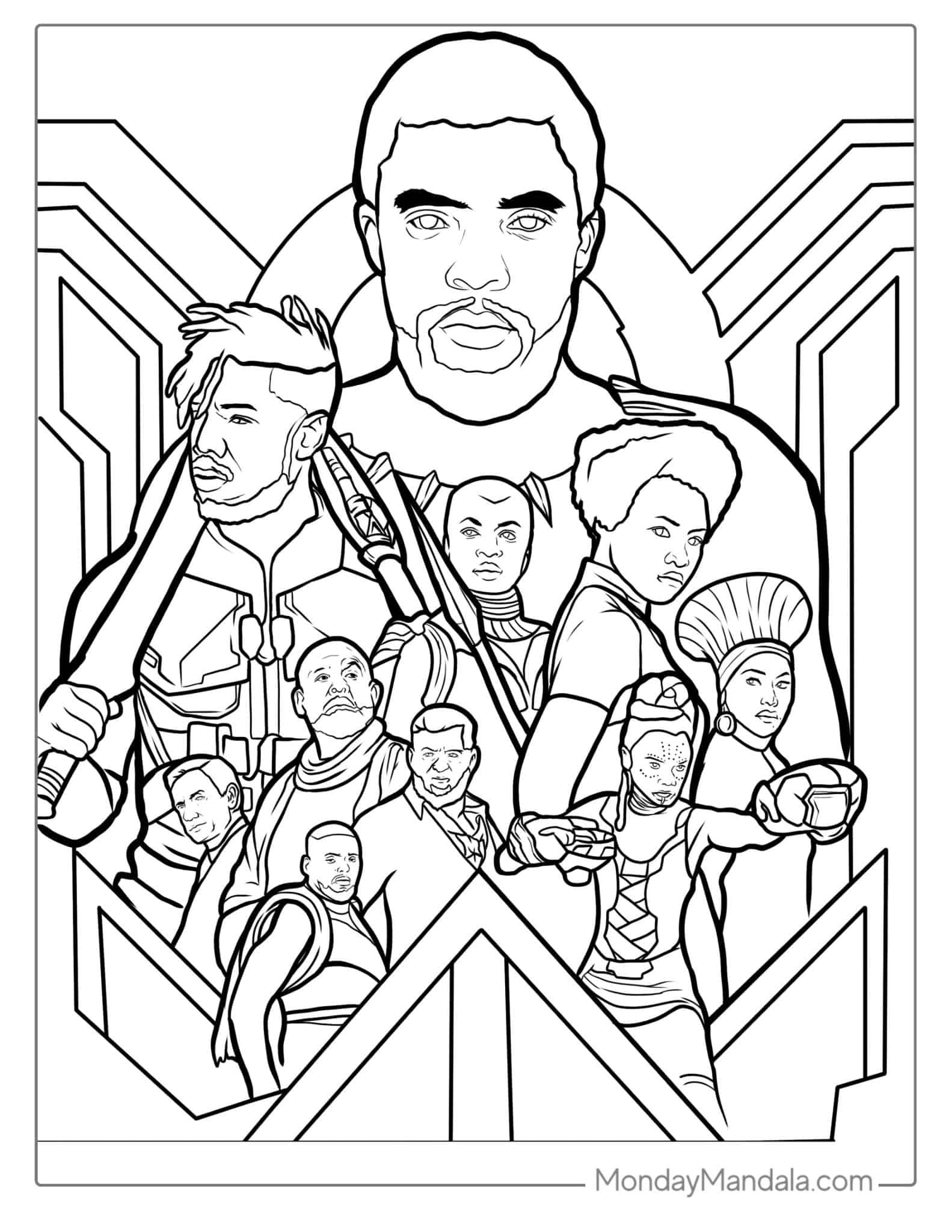 20 Black Panther Coloring Pages Free PDF Printables