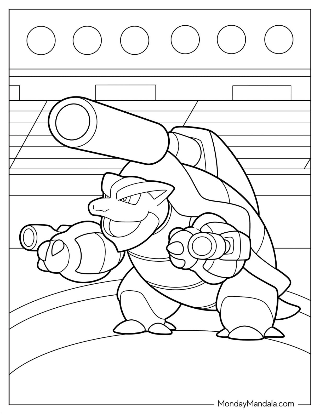 20 Blastoise Coloring Pages Free PDF Printables