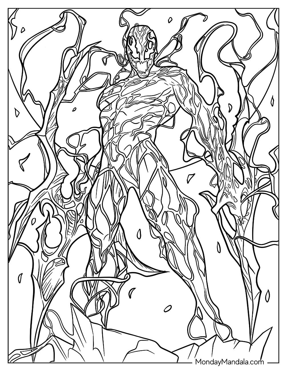 20 Carnage Coloring Pages Free PDF Printables