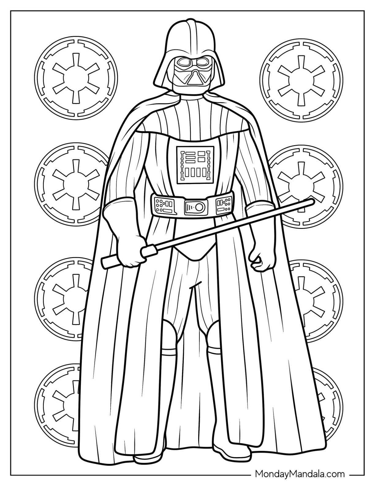 20 Darth Vader Coloring Pages Free PDF Printables