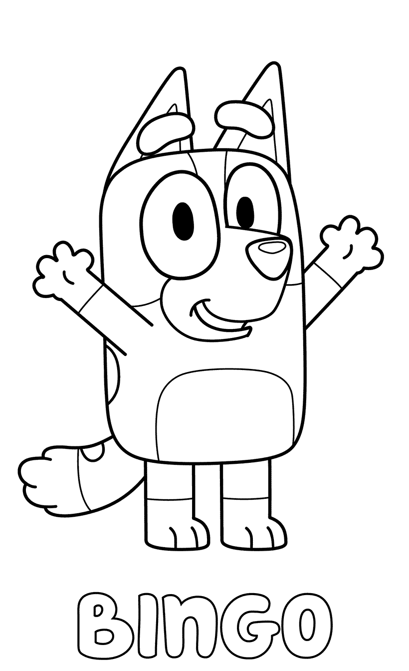 20 Disney Junior Bluey Coloring Pages