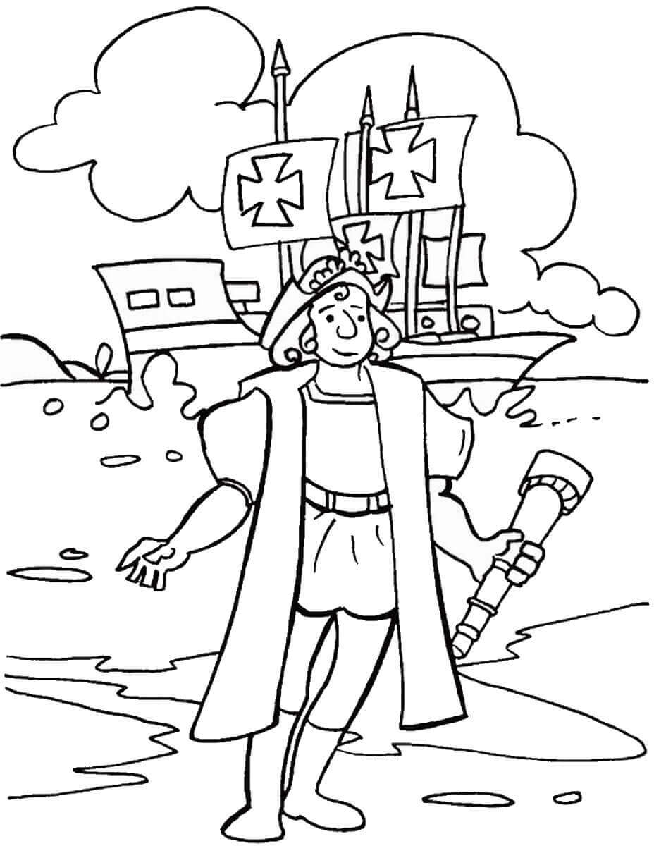 Columbus Coloring Pages
