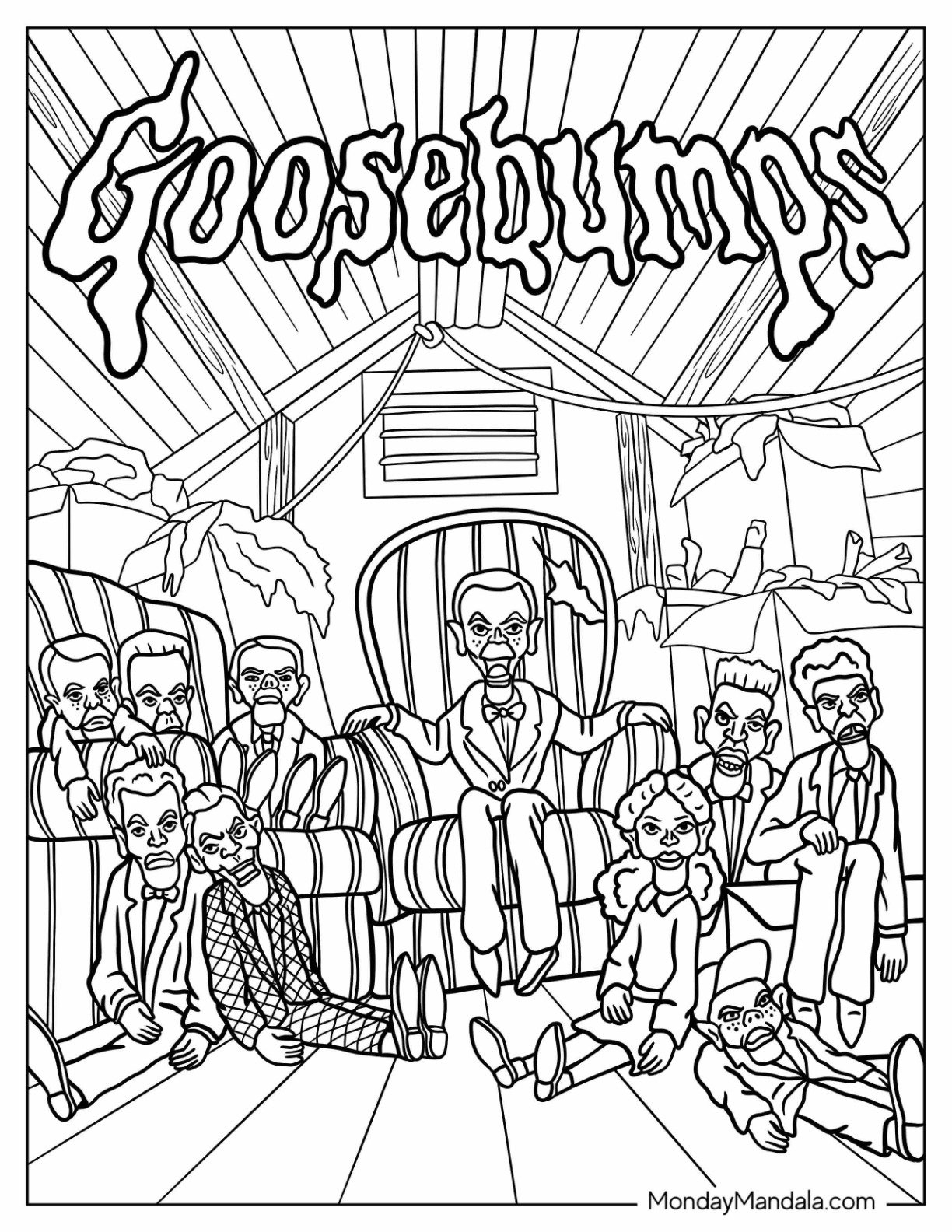 20 Goosebumps Coloring Pages Free PDF Printables