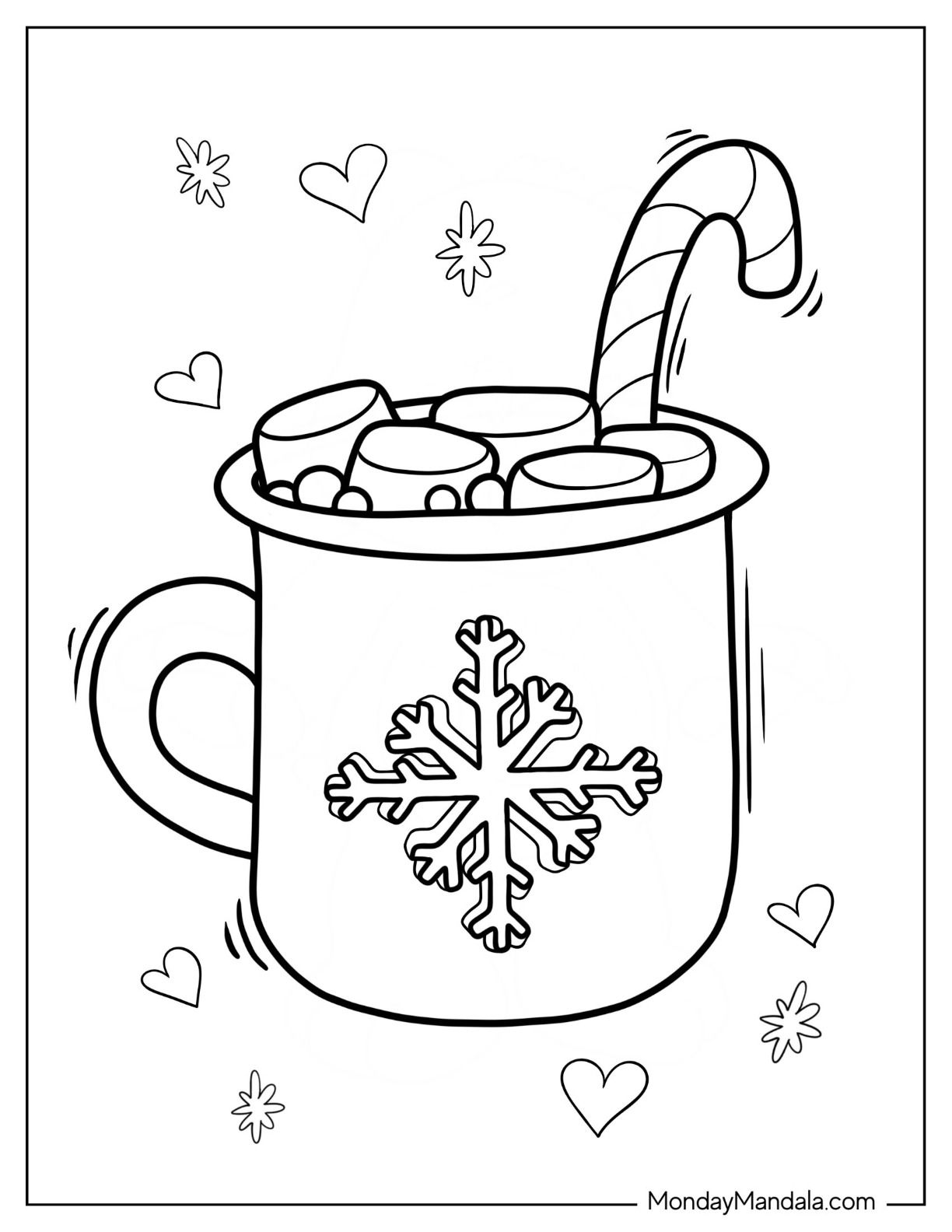 20 Hot Chocolate Coloring Pages Free Pdf Printables Artofit