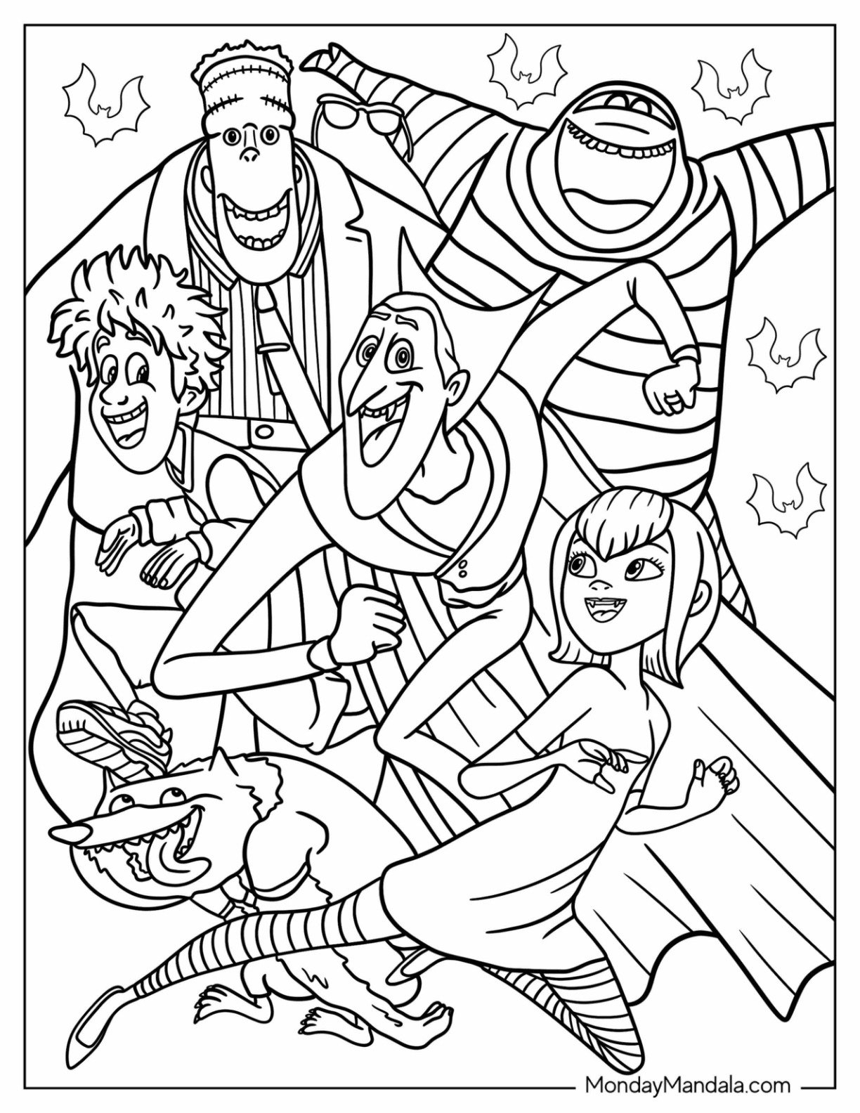 20 Hotel Transylvania Coloring Pages Free PDF Printables