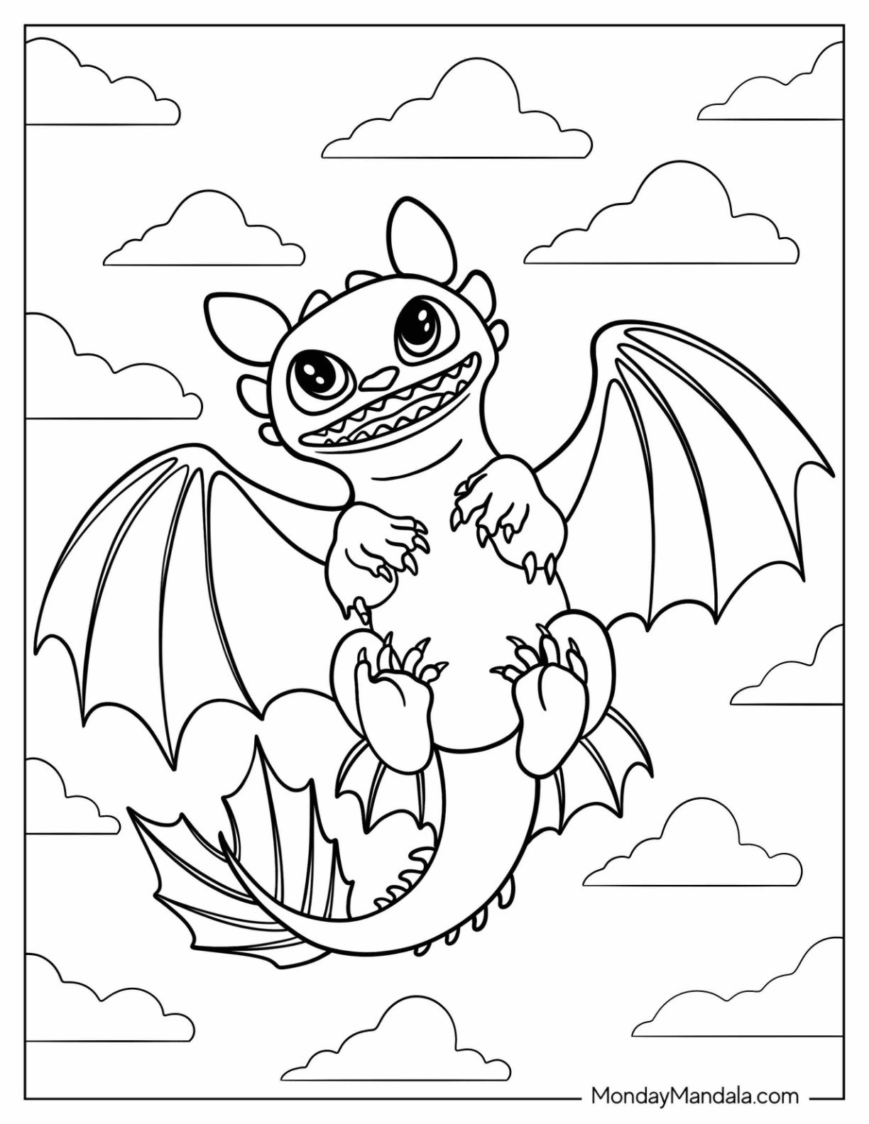 20 How To Train Your Dragon Coloring Pages Free PDFs