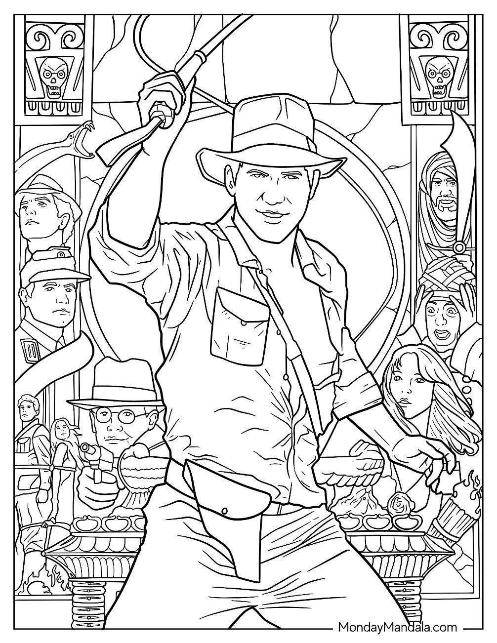 Indiana Jones Coloring Pages
