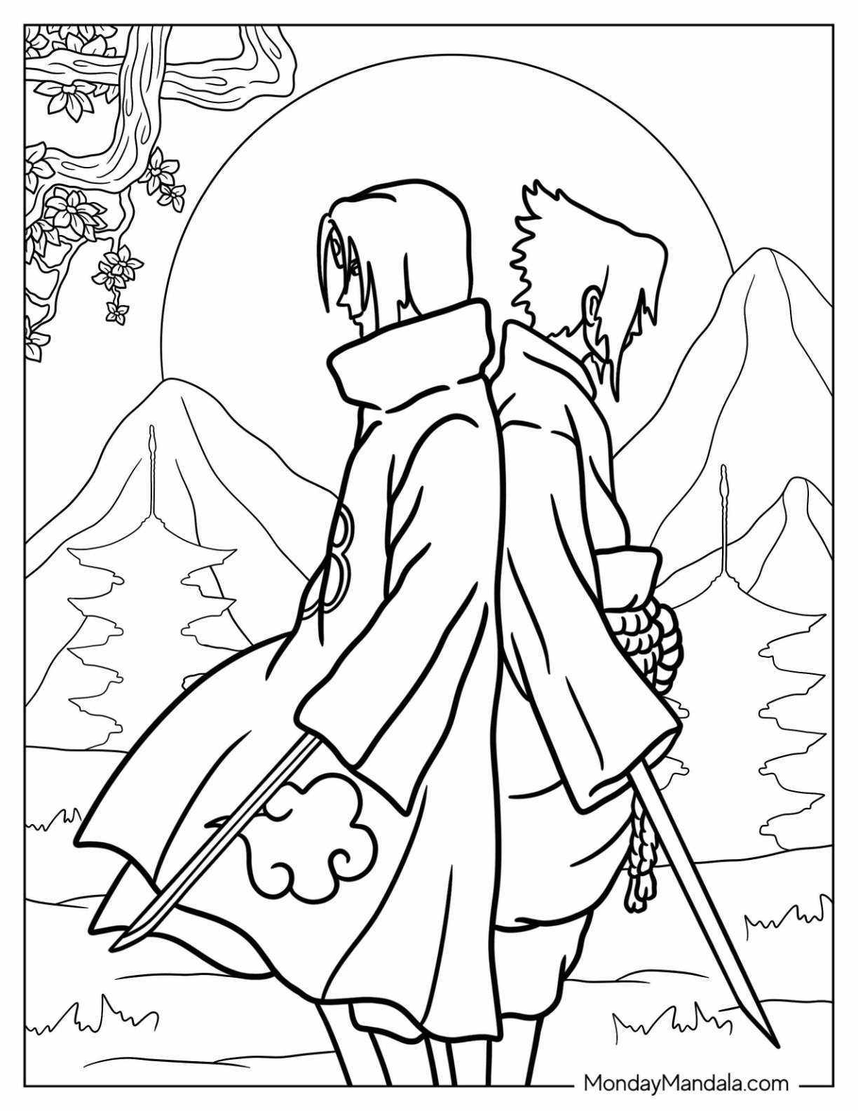 20 Itachi Coloring Pages Free PDF Printables