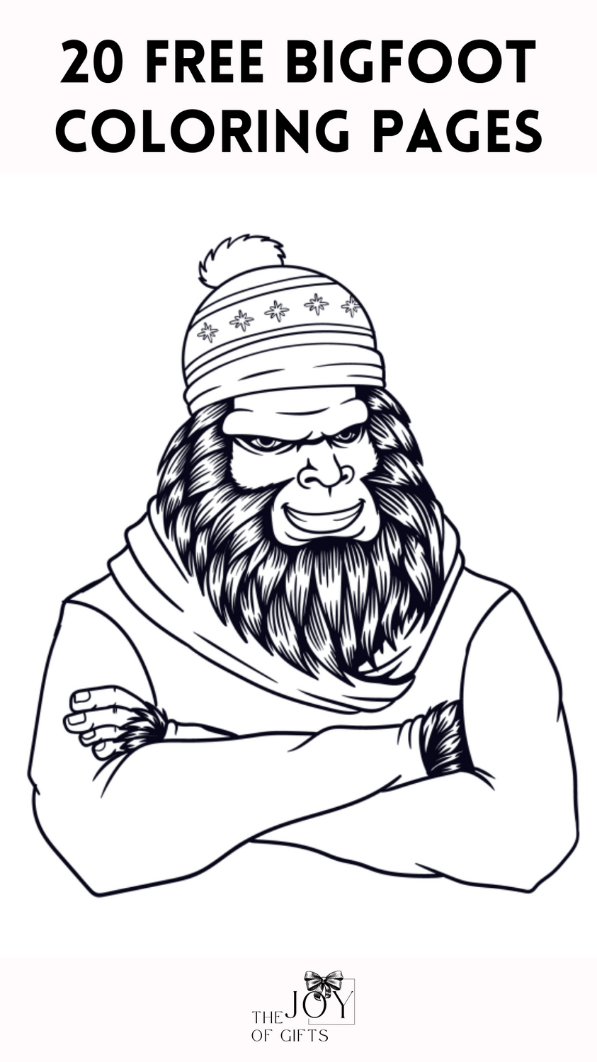20 Legendary Bigfoot Coloring Pages FREE PRINTABLES The Joy Of Gifts Coloring Pages
